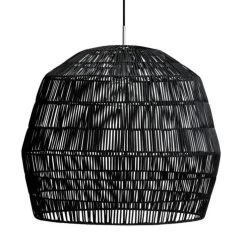Ay Illuminate Hanglamp Nama 2 Zwart Rotan ø58cm