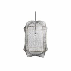 Ay Illuminate Hanglamp Z1 Zwart Sisal Net Grijs ø67x100cm
