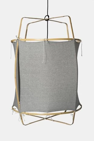 Ay Illuminate Hanglamp Z2 Blond Grijs Katoen ø67x100cm 4 Ay Illuminate Hanglamp Z2 Blond Grijs Katoen ø67x100cm - Afbeelding 2