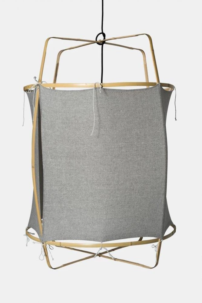 Ay Illuminate Hanglamp Z2 Blond Grijs Katoen ø67x100cm 3 Ay Illuminate Hanglamp Z2 Blond Grijs Katoen ø67x100cm