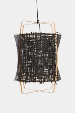 Ay Illuminate Hanglamp Z22 Blond Bamboe Zwart Karton ø48,5x72,5cm