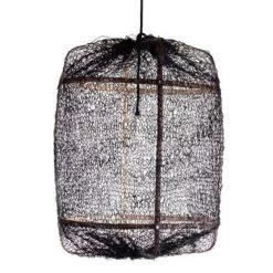 Ay Illuminate Hanglamp Z5 Zwart Sisal Net ø42x57cm