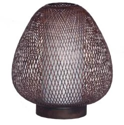 Ay Illuminate Tafellamp Twiggy Egg Bruin Bamboe ø30cm