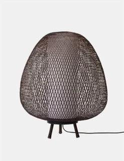 Ay Illuminate Vloerlamp Twiggy Egg Bruin Bamboe ø60cm