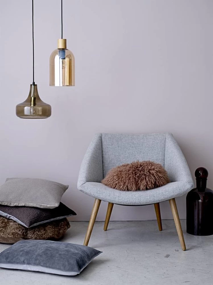 Bloomingville Hanglamp Bruin Glas 4 Bloomingville Hanglamp Bruin Glas - Afbeelding 2