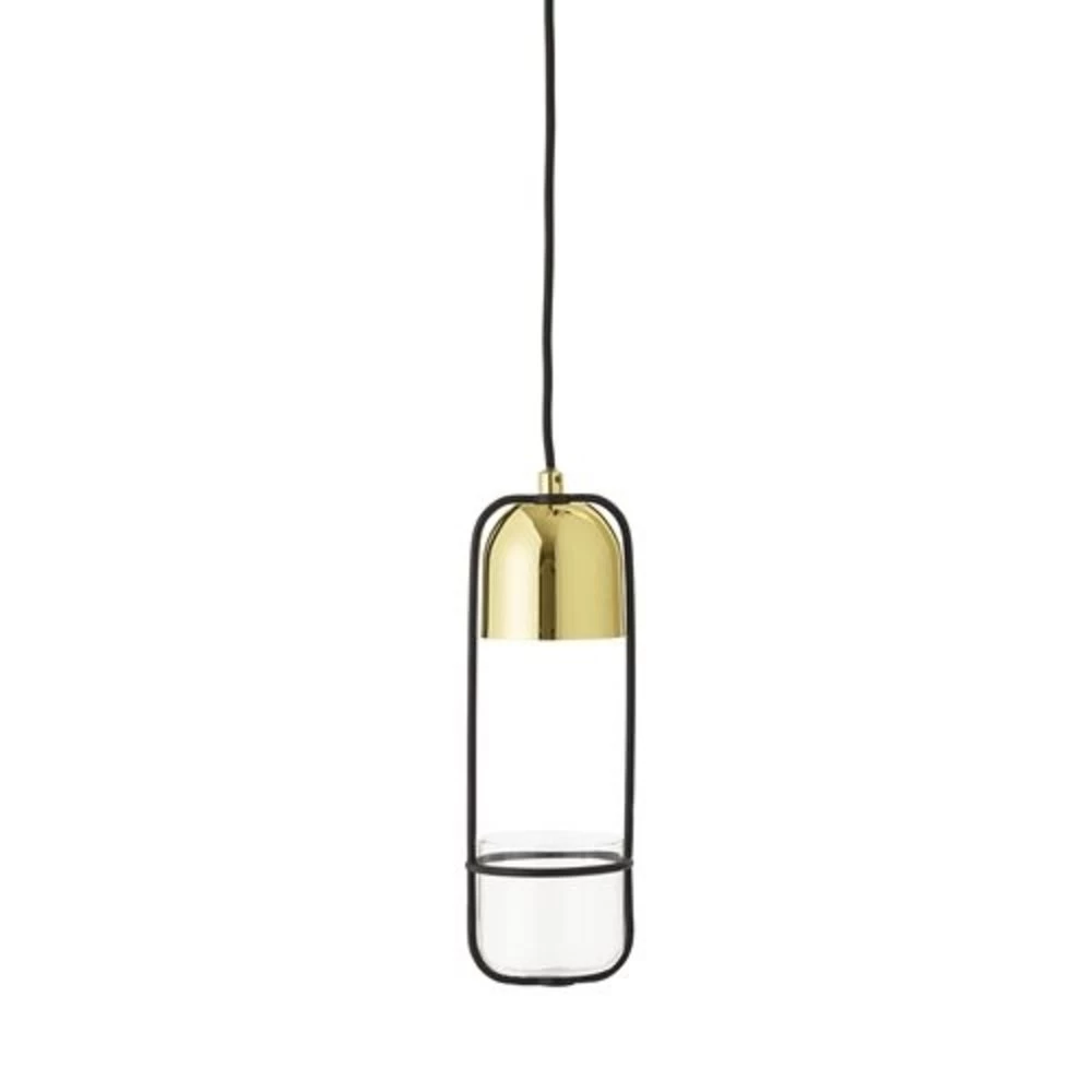 Bloomingville Hanglamp Gold Finish LED Glas 4 Bloomingville Hanglamp Gold Finish LED Glas - Afbeelding 2