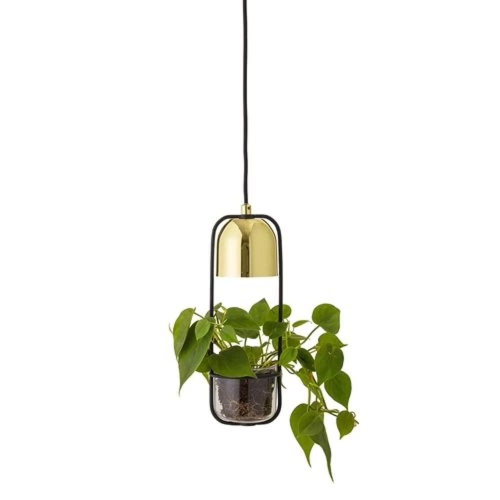 Bloomingville Hanglamp Gold Finish LED Glas 3 Bloomingville Hanglamp Gold Finish LED Glas