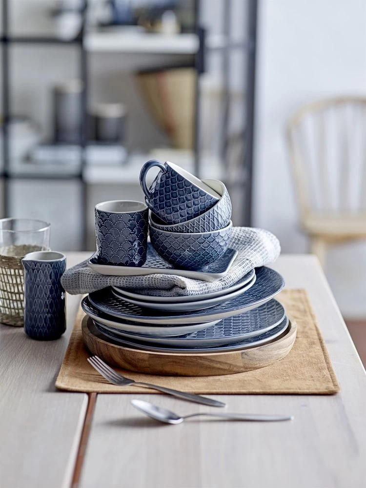 Bloomingville Placemats Katoen Oranje - Set Van 6 Stuks 4 Bloomingville Placemats Katoen Oranje - Set Van 6 Stuks - Afbeelding 2