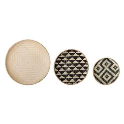 Bloomingville Sasi Wanddecoratie / Manden - Set Van 3 Stuks
