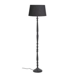 Bloomingville Vloerlamp Hout - Zwart