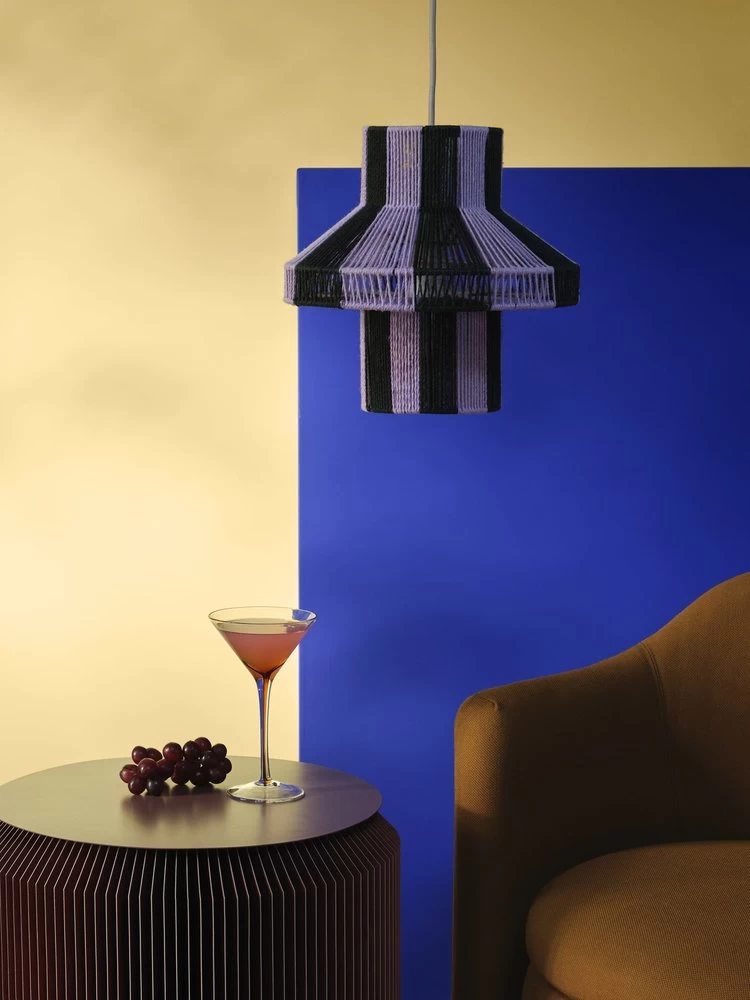 Broste Copenhagen Diana Lampenkap Paars Ø28cm - 70195003 4 Broste Copenhagen Diana Lampenkap Paars Ø28cm - 70195003 - Afbeelding 2