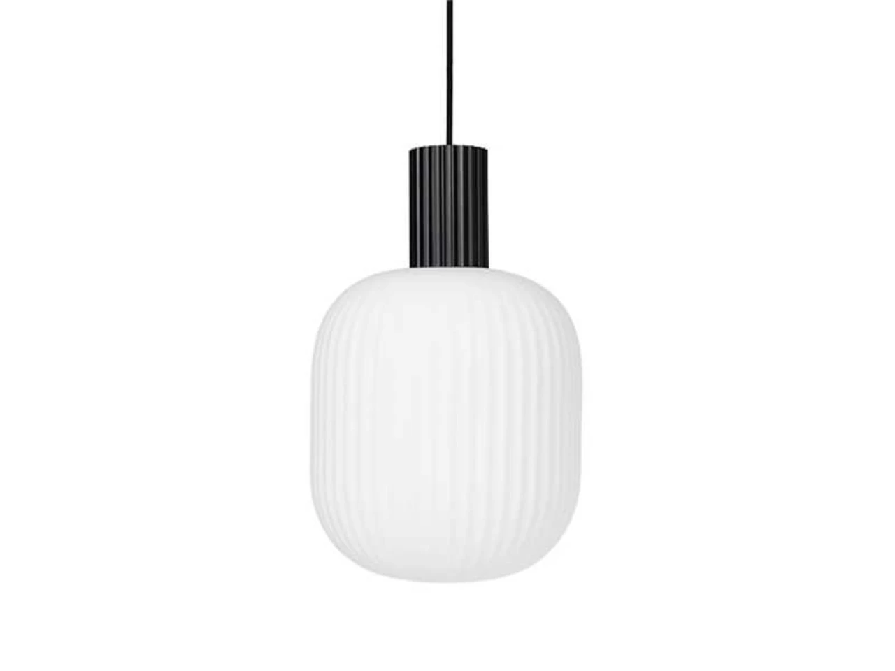 Broste Copenhagen Lolly Hanglamp Zwart - Ø27XH42cm 3 Broste Copenhagen Lolly Hanglamp Zwart - Ø27XH42cm