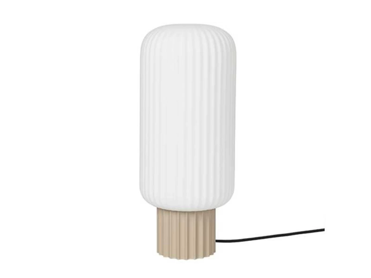 Broste Copenhagen Lolly Tafellamp Zand - Ø16XH39cm 3 Broste Copenhagen Lolly Tafellamp Zand - Ø16XH39cm