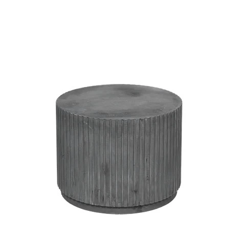 Broste Copenhagen Rillo Podium Ø56XH42CM - Grijs 4 Broste Copenhagen Rillo Podium Ø56XH42CM - Grijs - Afbeelding 2