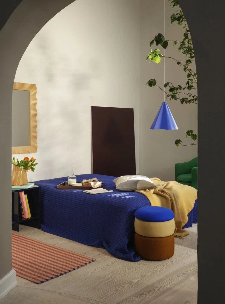 Broste Copenhagen Skirt Hanglamp Blauw Ø30cm - 60080017 4 Broste Copenhagen Skirt Hanglamp Blauw Ø30cm - 60080017 - Afbeelding 2