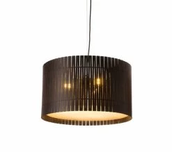 Graypants D6 Drum Hanglamp Espresso Ø55x32cm -Klassieke Verlichtingswinkel graypants d6 drum hanglamp espresso 55x32cm 1