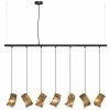 Graypants Moa Linear7 Hanglamp Bruin Ø15x126cm