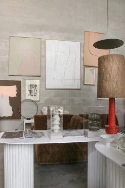 HKliving Abstract Painting - Mosterd/nude 100x120cm -Klassieke Verlichtingswinkel hkliving abstract painting mosterd nude 100x120cm 4