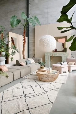 HKliving Abstract Painting - Mosterd/nude 100x120cm -Klassieke Verlichtingswinkel hkliving abstract painting mosterd nude 100x120cm 5