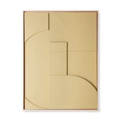 HKliving Frame Relief Art Panel A Extra Large - Zand