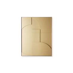 HKliving Frame Relief Art Panel A Medium - Zand