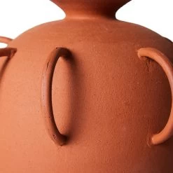 HKliving HK Objects: Terracotta Vaas Met Handvaten - ACE7170 -Klassieke Verlichtingswinkel hkliving hk objects terracotta vaas met handvaten 2