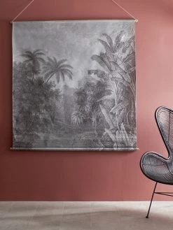 HKliving Jungle Wandkaart 154x154cm -Klassieke Verlichtingswinkel hkliving jungle wandkaart 154x154cm 5