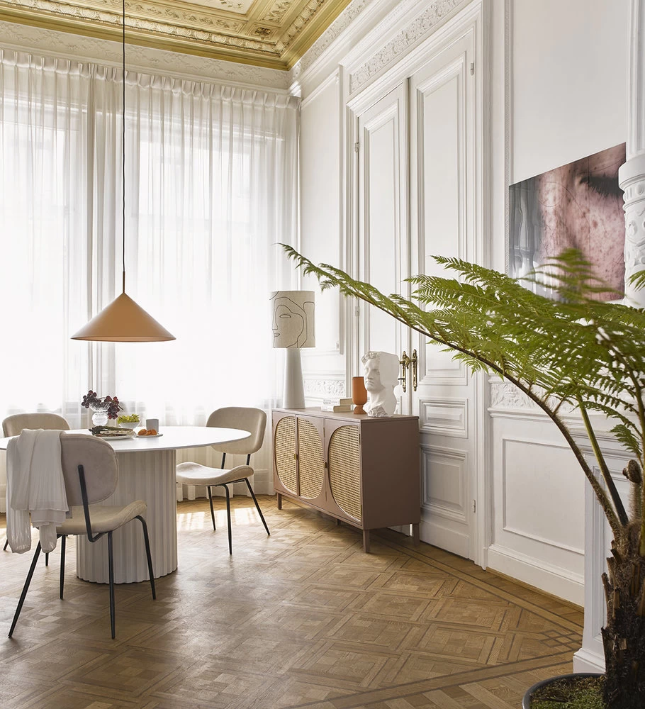 HKliving Metalen Driehoekige Hanglamp Perzik - Large 6 HKliving Metalen Driehoekige Hanglamp Perzik - Large - Afbeelding 4