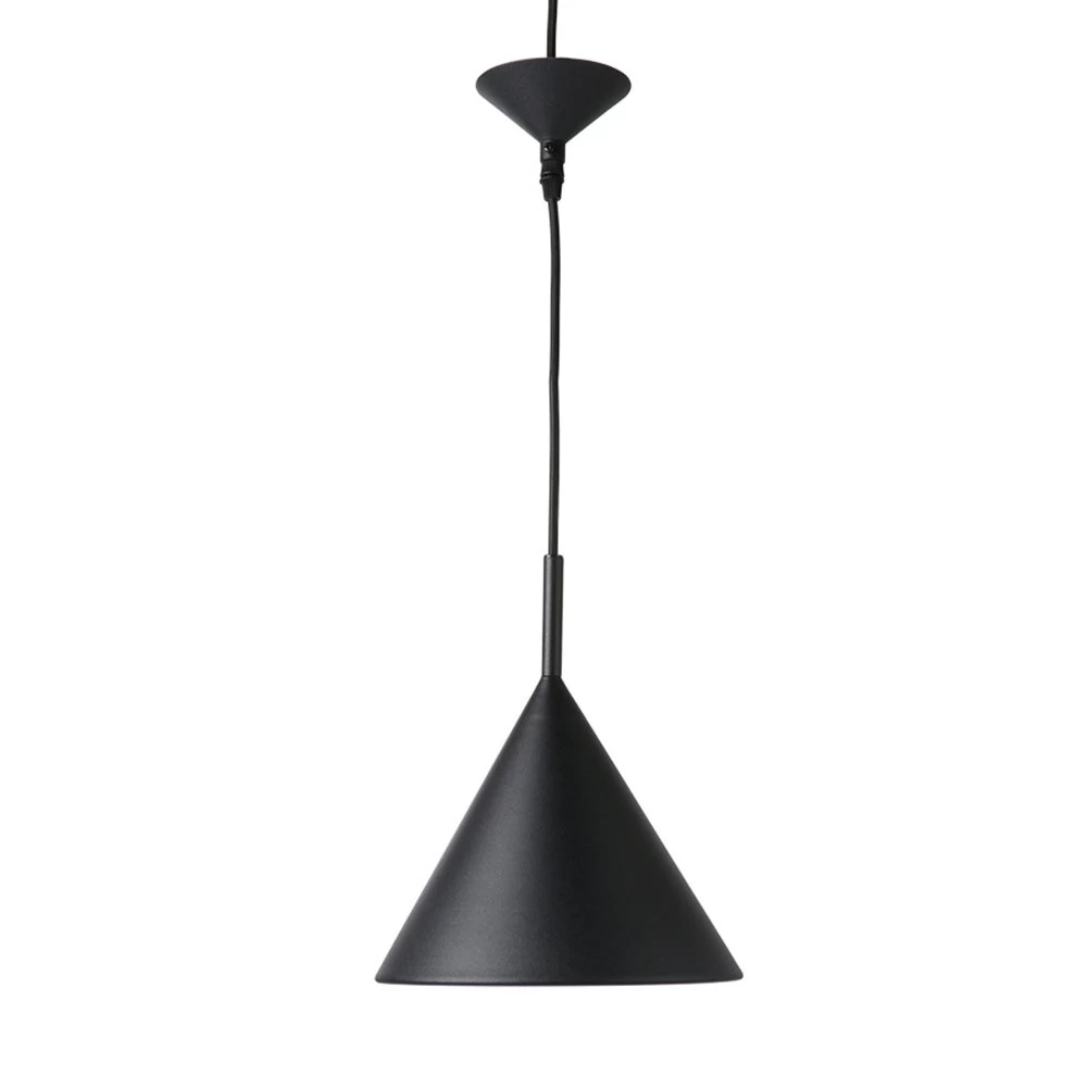 HKliving Metalen Driehoekige Hanglamp Zwart - Medium 5 HKliving Metalen Driehoekige Hanglamp Zwart - Medium - Afbeelding 3