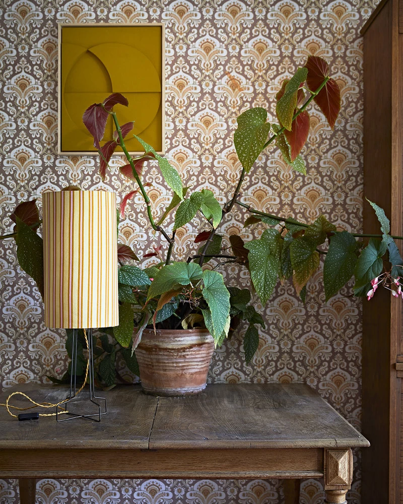 HKliving Printed Cylinder Lampenkap - Gestreept 8 HKliving Printed Cylinder Lampenkap - Gestreept - Afbeelding 6