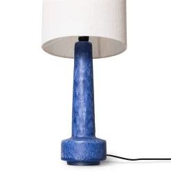 HKliving Retro Aardewerk Lampenvoet Blauw - VOL5104 -Klassieke Verlichtingswinkel hkliving retro aardewerk lampenvoet blauw vol5104 3