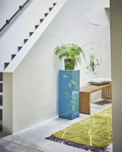 HKliving Spiegel Pilaar Medium - Blauw -Klassieke Verlichtingswinkel hkliving spiegel pilaar medium blauw 4