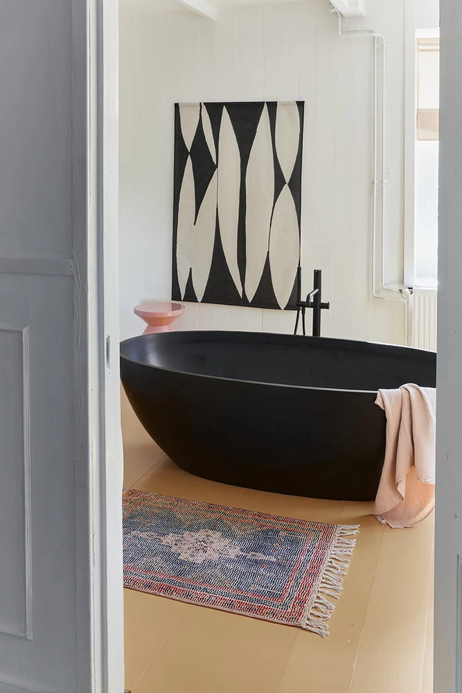 HKliving Wandkaart Abstract - Zwart/naturel 6 HKliving Wandkaart Abstract - Zwart/naturel - Afbeelding 4