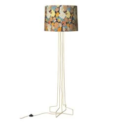 HKliving Wire Vloerlamp Metaal - Messing