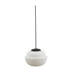 House Doctor Acorn Hanglamp Wit Glas Ø29cm