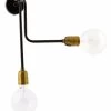 House Doctor Molecular Wandlamp Zwart Metaal Messing 1 House Doctor Molecular Wandlamp Zwart Metaal Messing -Klassieke Verlichtingswinkel house doctor molecular wandlamp zwart metaal messi