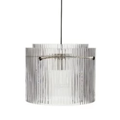 Hubsch Hanglamp Glas/metaal - Clear/nickel