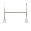 Hubsch Hanglamp Messing Met Twee Lichtbronnen -Klassieke Verlichtingswinkel hubsch hanglamp messing met twee lichtbronnen