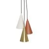 Hubsch Hanglamp Metaal - Bruin/beige/messing -Klassieke Verlichtingswinkel hubsch hanglamp metaal bruin beige messing
