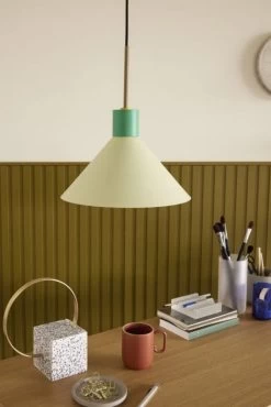 Hubsch Hanglamp Metaal - Bruin/groen/geel -Klassieke Verlichtingswinkel hubsch hanglamp metaal bruin groen geel 4