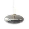 Hubsch Hanglamp Smoke Glas Messing -Klassieke Verlichtingswinkel hubsch hanglamp smoke glas messing