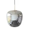 Hubsch Hanglamp Smoke Glas Met Messing Detail -Klassieke Verlichtingswinkel hubsch hanglamp smoke glas met messing detail