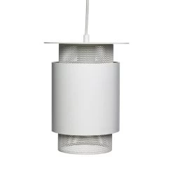 Hubsch Hanglamp Wit Metaal Mesh