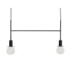 Hubsch Hanglamp Zwart Metaal Met Twee Lichtbronnen -Klassieke Verlichtingswinkel hubsch hanglamp zwart metaal met twee lichtbronnen