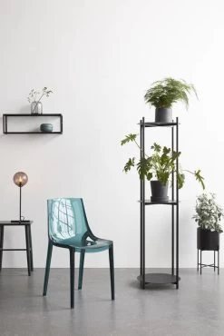 Klassieke Verlichtingswinkel -Klassieke Verlichtingswinkel hubsch tafellamp zwart metaal met smoke glas 1