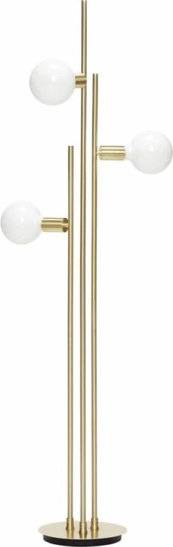 Hubsch Vloerlamp Messing Met Lichtbron 78x28xh150cm