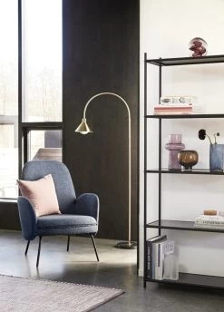 Hubsch Vloerlamp Metaal/marmer - Messing -Klassieke Verlichtingswinkel hubsch vloerlamp metaal marmer messing 2