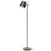 Hubsch Vloerlamp Zwart Messing 25x36xh140cm -Klassieke Verlichtingswinkel hubsch vloerlamp zwart messing 25x36xh140cm