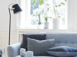 Hubsch Vloerlamp Zwart Messing 25x36xh140cm -Klassieke Verlichtingswinkel hubsch vloerlamp zwart messing 25x36xh140cm 4