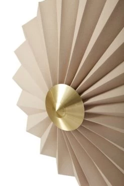 Hubsch Wandlamp Textiel Metaal - Zand/messing -Klassieke Verlichtingswinkel hubsch wandlamp textiel metaal zand messing 1